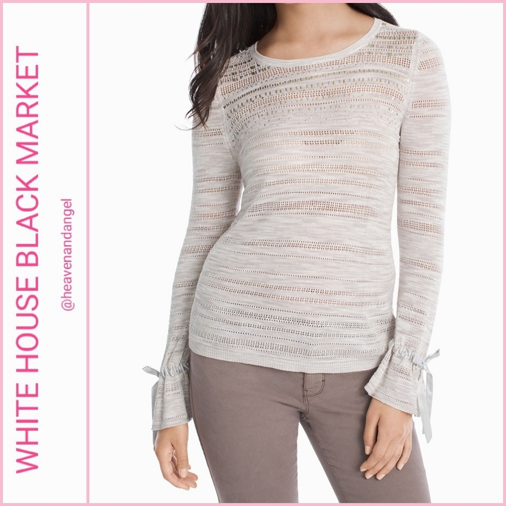 NEW White House Black Market Embellished Top